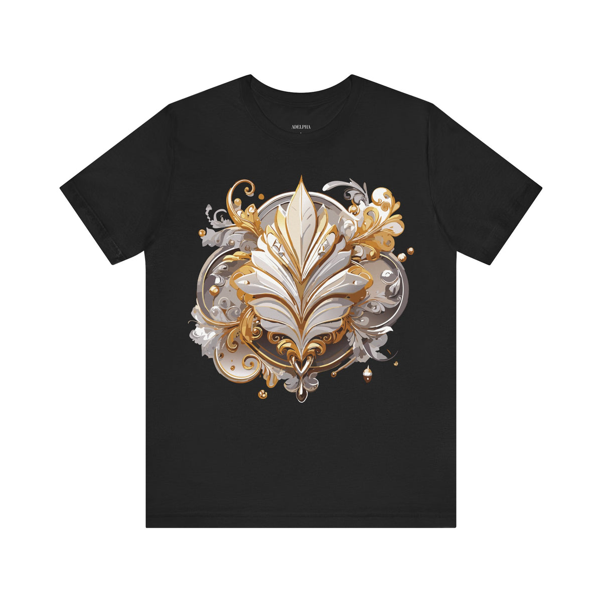 Jewelry Graphic Unisex Cotton Bella+Canvas Tee with Gemstones Art Design m40