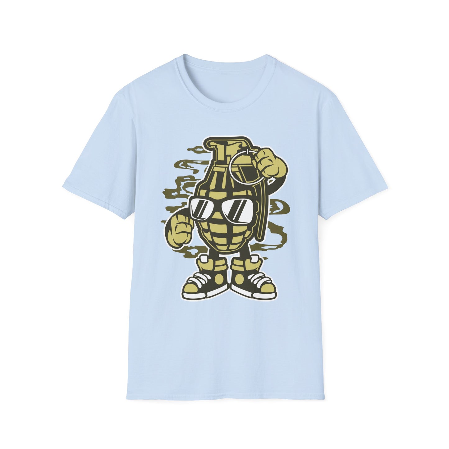 Unisex Cotton T-Shirt with Cartoon Graphic Design