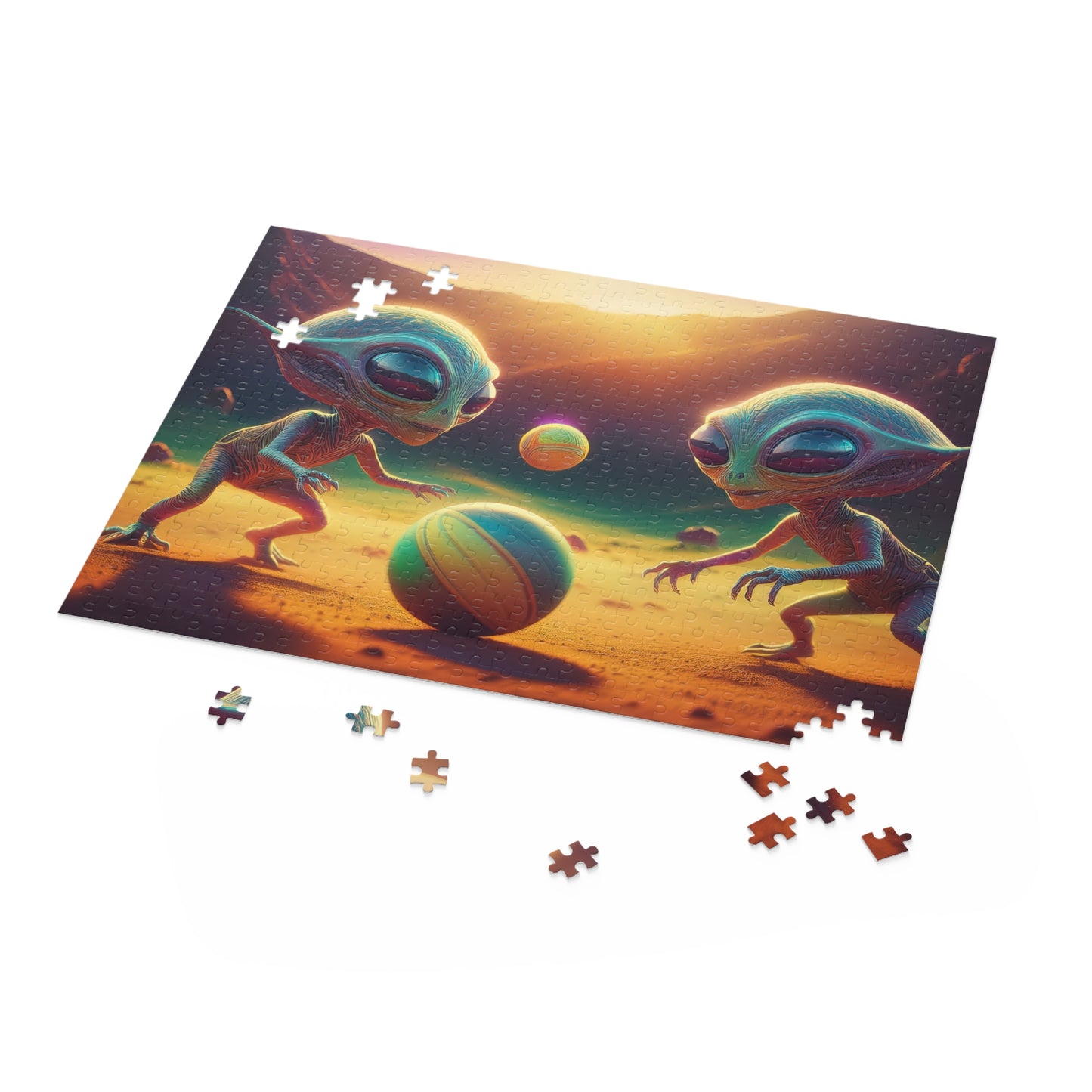 Aliens Puzzle 500-Chipboard Pieces in Box | Kids Puzzles Size: 16" x 20",  Ages 9+ and Family pn23