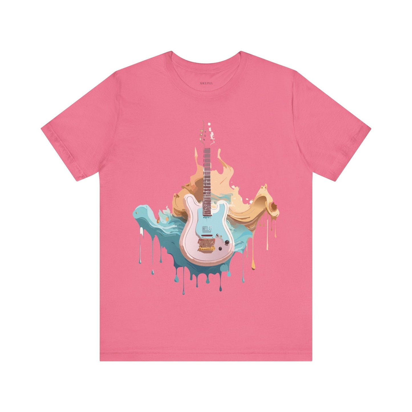 Music Graphic Unisex 100 Cotton Vintage Art with Musical Elements Tee 46