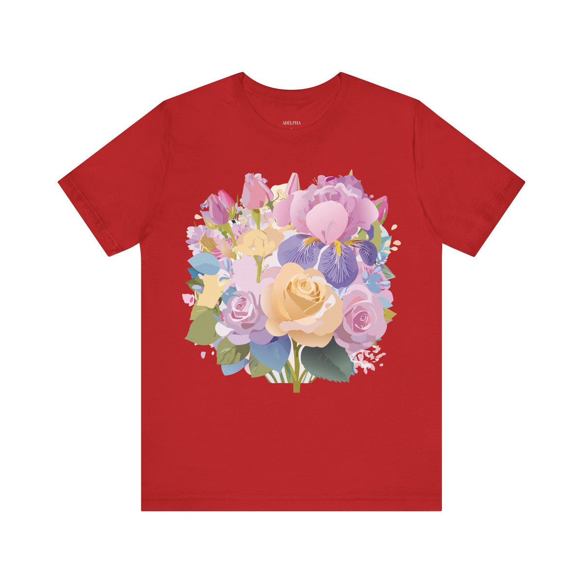 Floral Graphic Tee Shirt - Bella+Canvas Unisex 100 Cotton 45