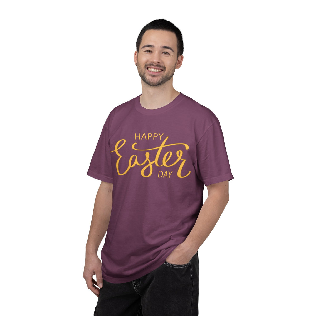 Happy Easter Day T-Shirt, Tee Shirt with Easter Signature, T Shirt with Easter Prints, Tee Shirt with Easter Design