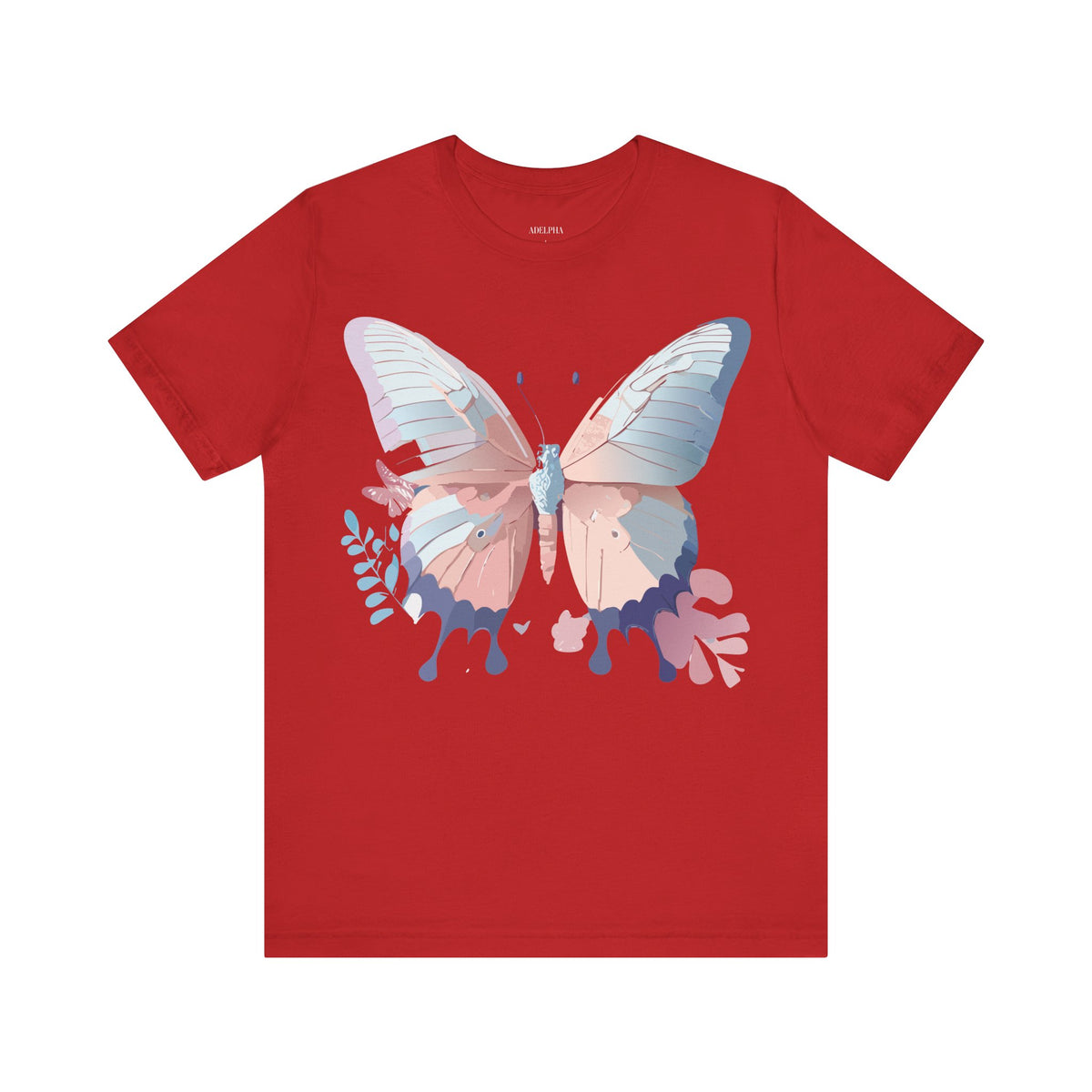 Butterfly Graphic Unisex Cotton Bella+Canvas Tee with Art Design n70