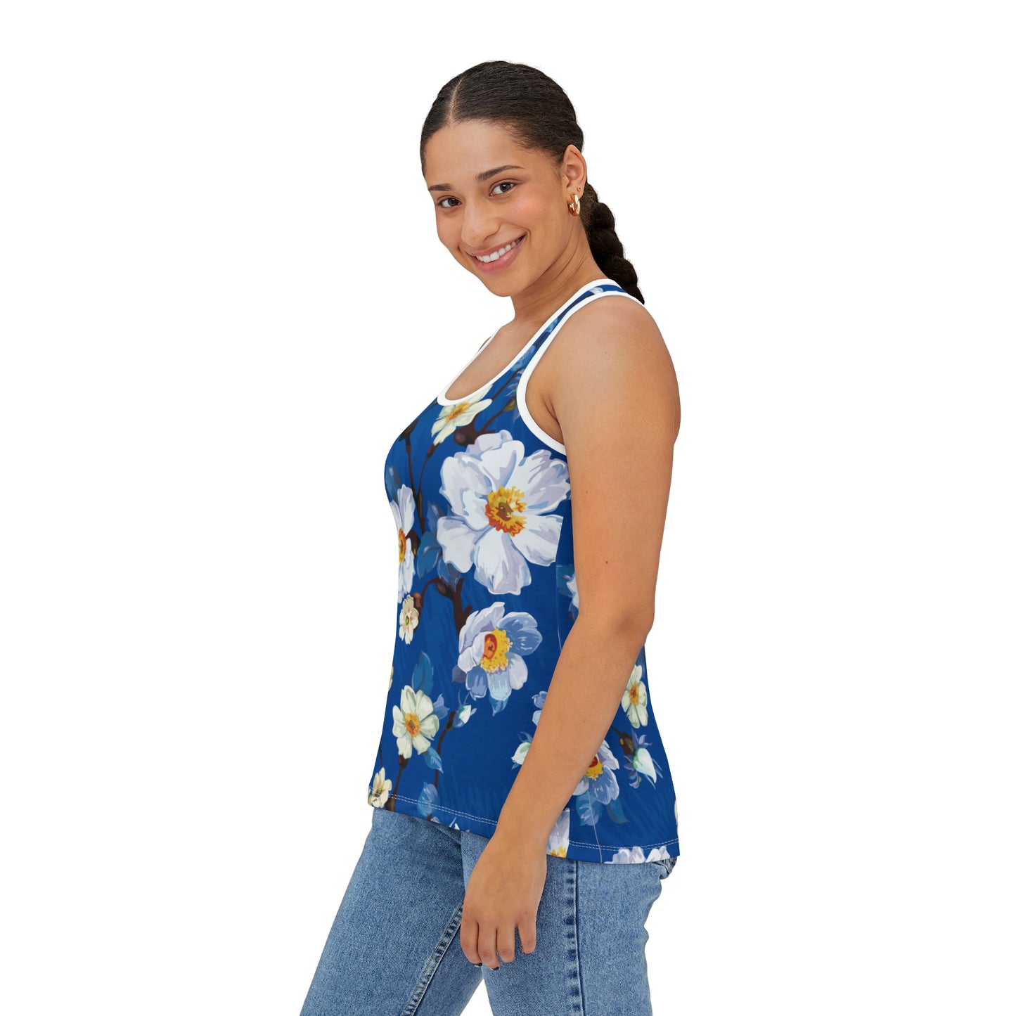 Camiseta de tirantes de verano con estampados florales