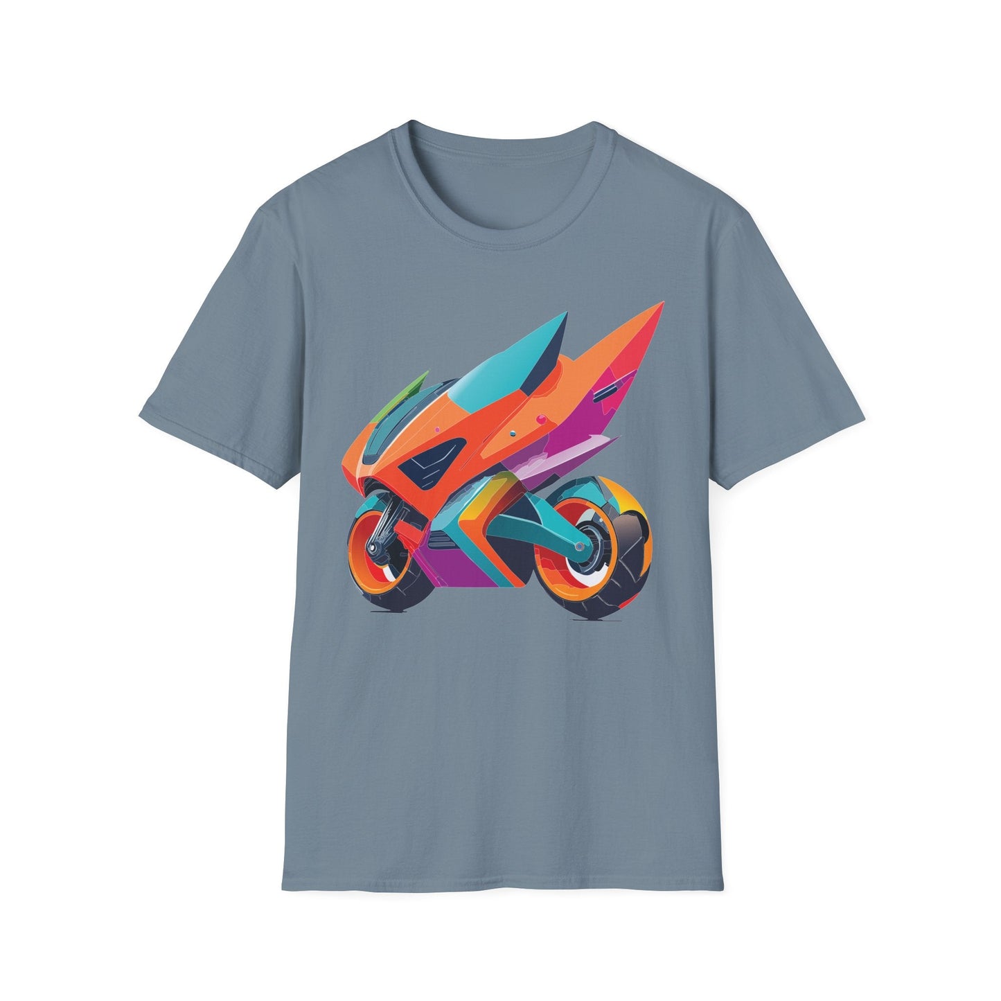Unisex Bike T Shirt Moto Shirt Motorcycle MTB T Shirt 100 Percent Cotton Softstyle