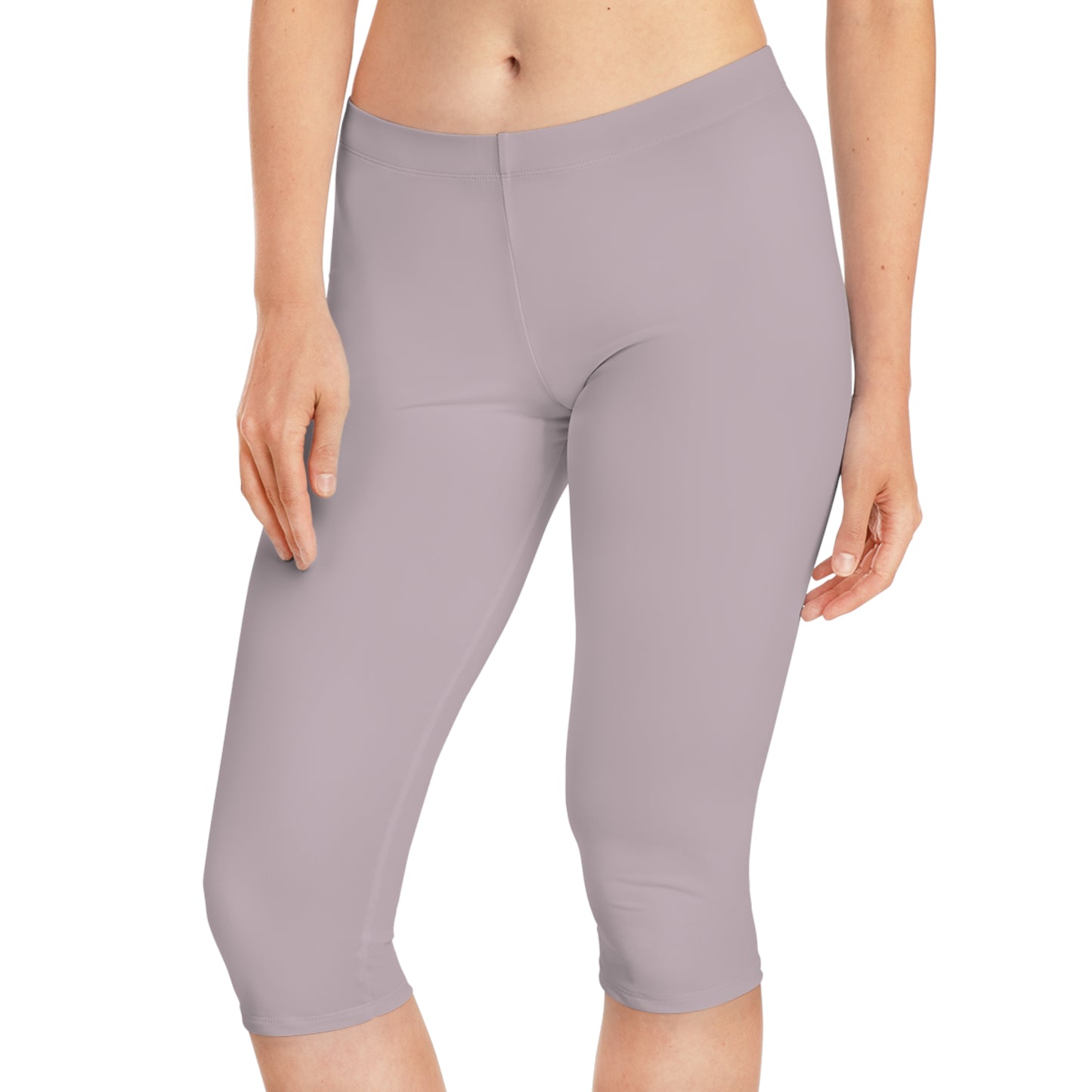 Purple Color Capri Leggings, Purple Capri Leggings 15