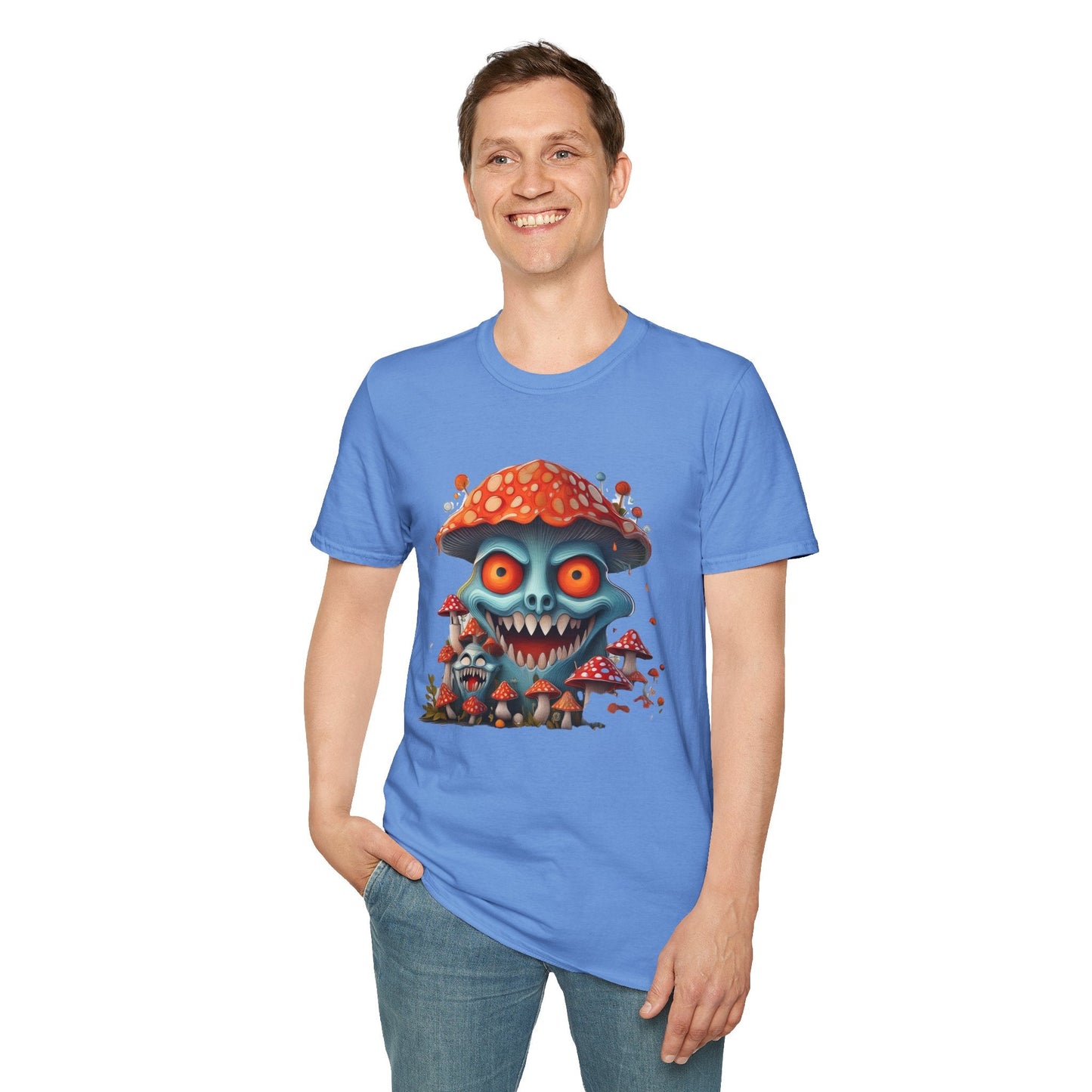 Mashroom Tee Shirt Unisex Softstyle Gildan 64000 Short Sleeve Tee With Funny Mashroom Fungus