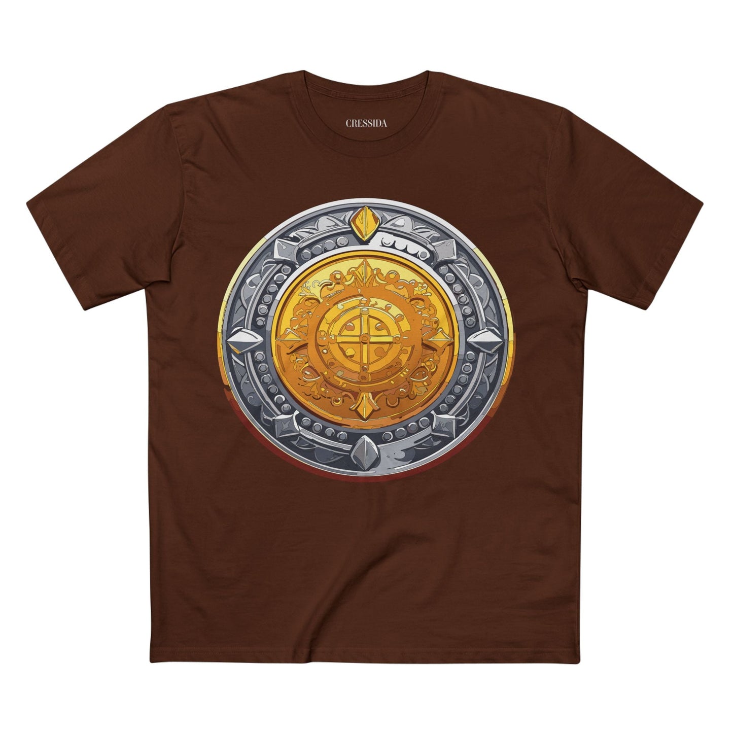 Antique Gold Coin Graphic Design T-Shirt Unisex 100 Cotton With Golden Print Artwork Tee 4