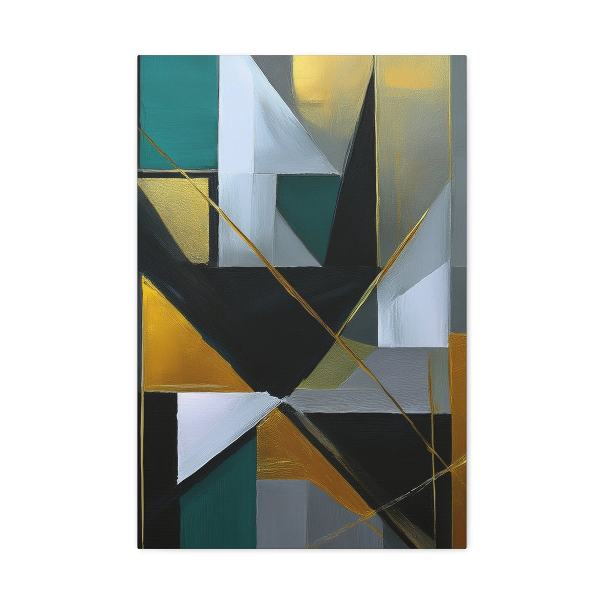 Abstract Geometric Painting Print Canvas 20x24,20x30,24x30 24x32,24x36,30x40 32x48,36x48,40x60 Pine-Wood Inner Frame ABS-77