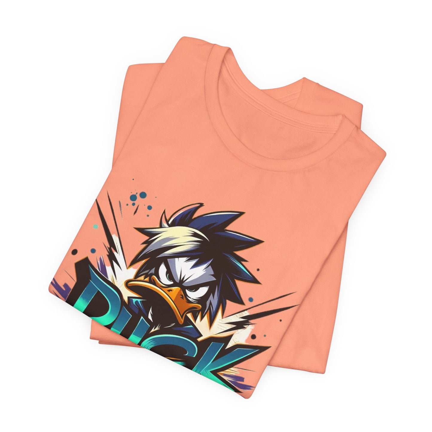 Duck Graphic Tee, Duck Shirt, Funny Bird Tee Shirt, Funny Animal T-Shirt, Cartoon Top, Animal Tees, Art Design T-Shirt