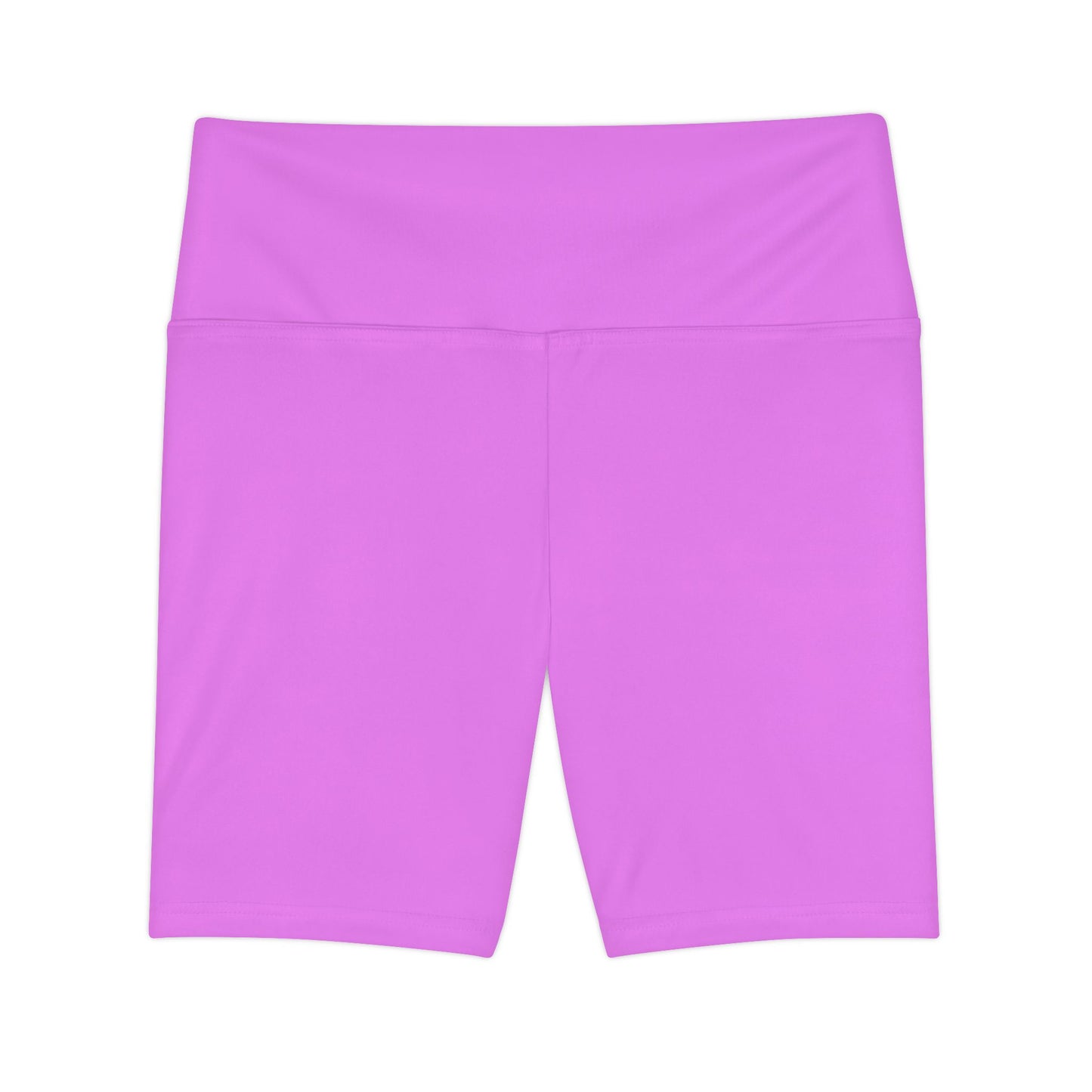 Violet Women's Workout Shorts — Solid High-Waist Biker Shorts for Exercise & Everyday Wear
