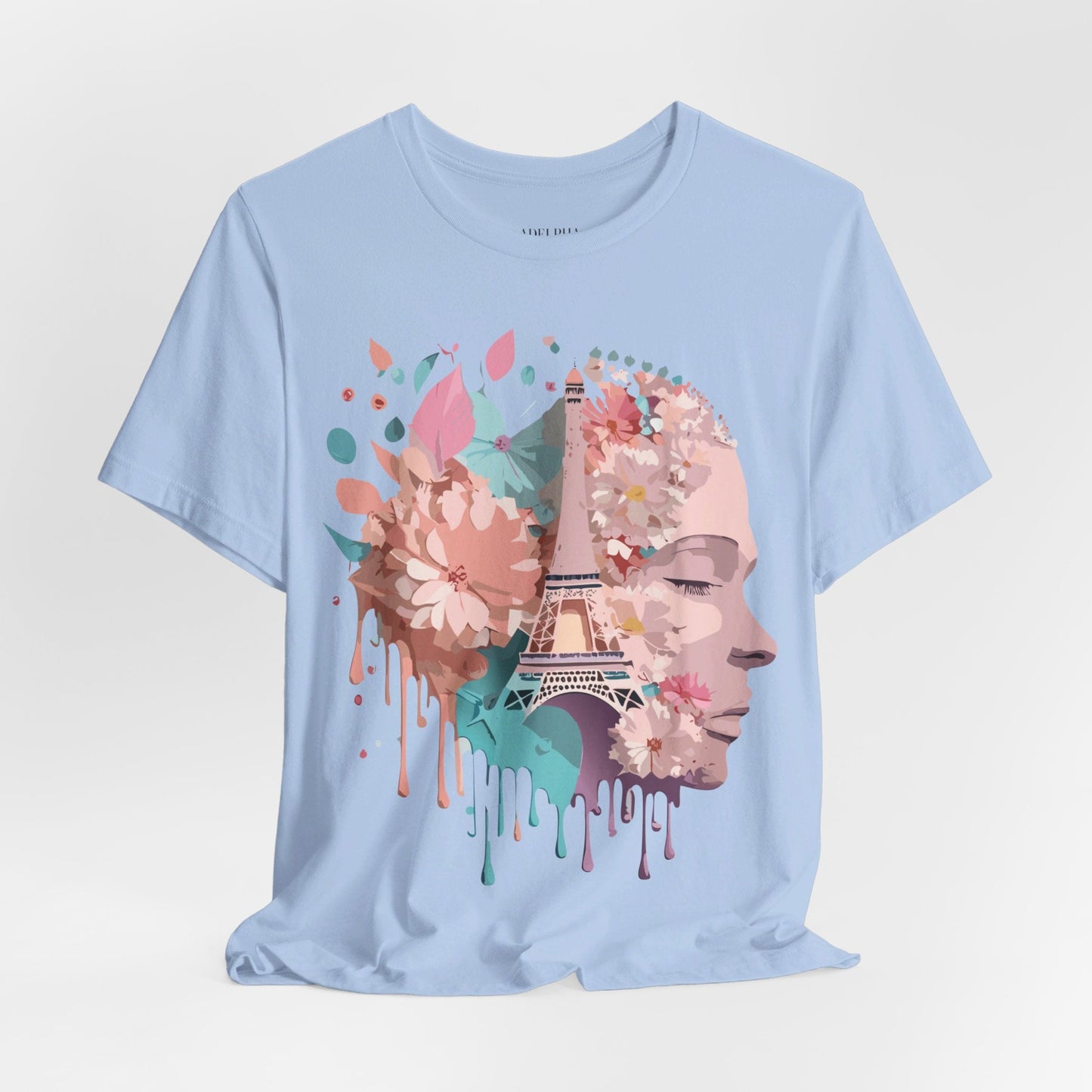 Paris Tourist Shirt Unisex Graphic Tee Featuring Adelpha Vintage Art Design Premium Comfort