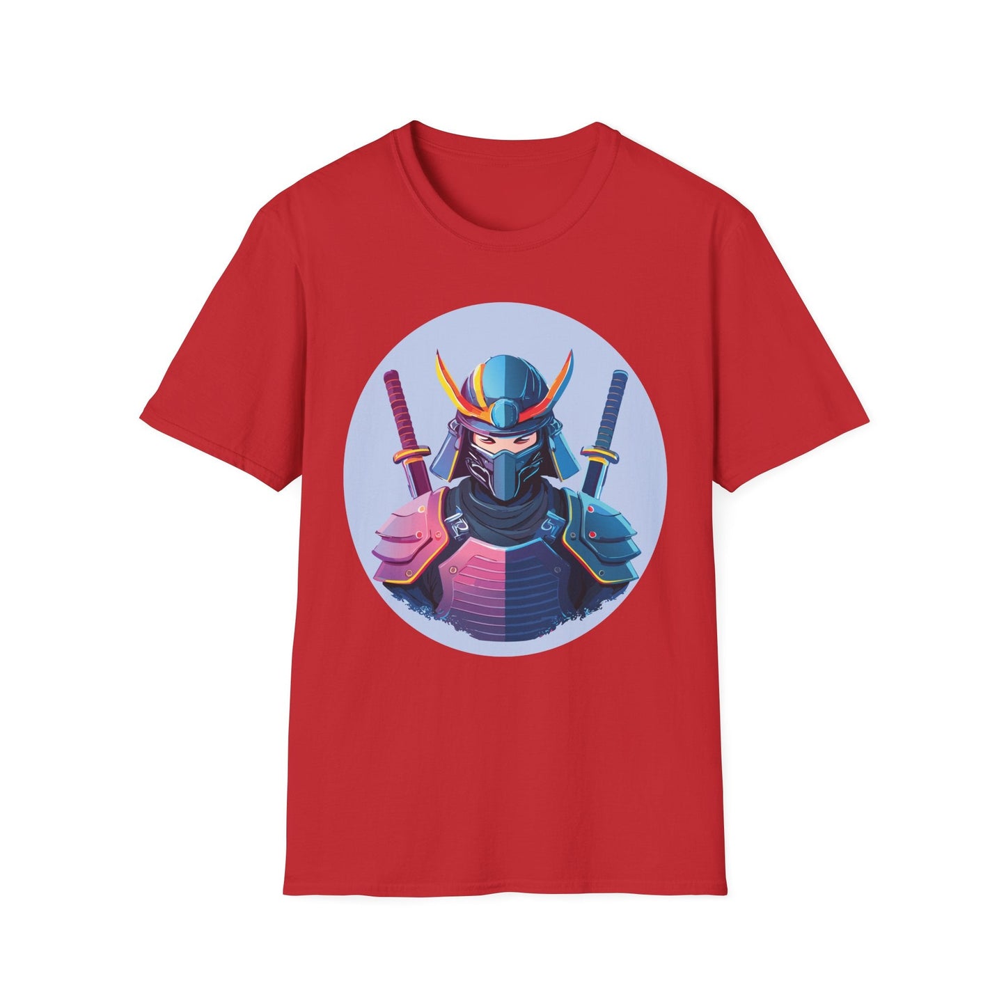 Samurai T Shirt Unisex Softstyle Gildan 64000 Breathable Cotton Tee For Everyday Wear