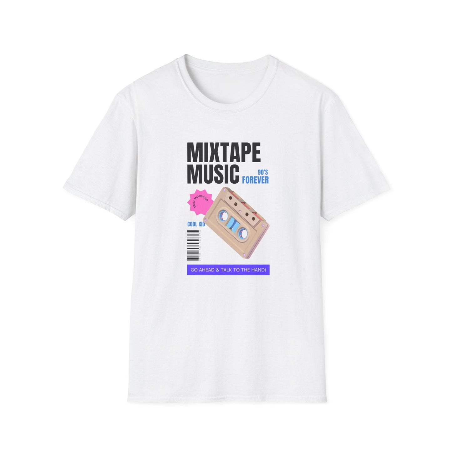 Mixtape Music Vintage Cassette T-Shirt Unisex Cotton Retro Audio Graphic Tee