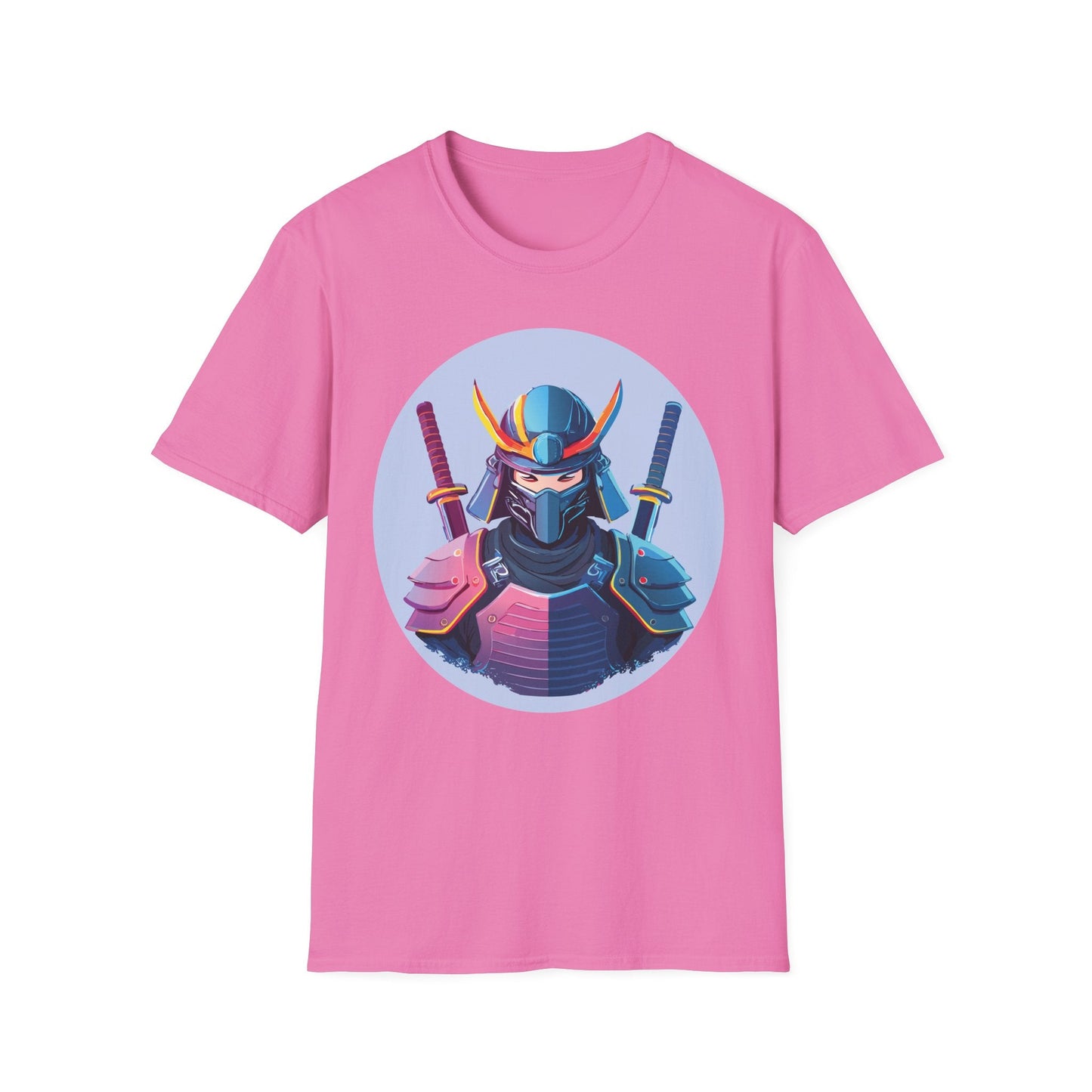 Samurai T Shirt Unisex Softstyle Gildan 64000 Breathable Cotton Tee For Everyday Wear