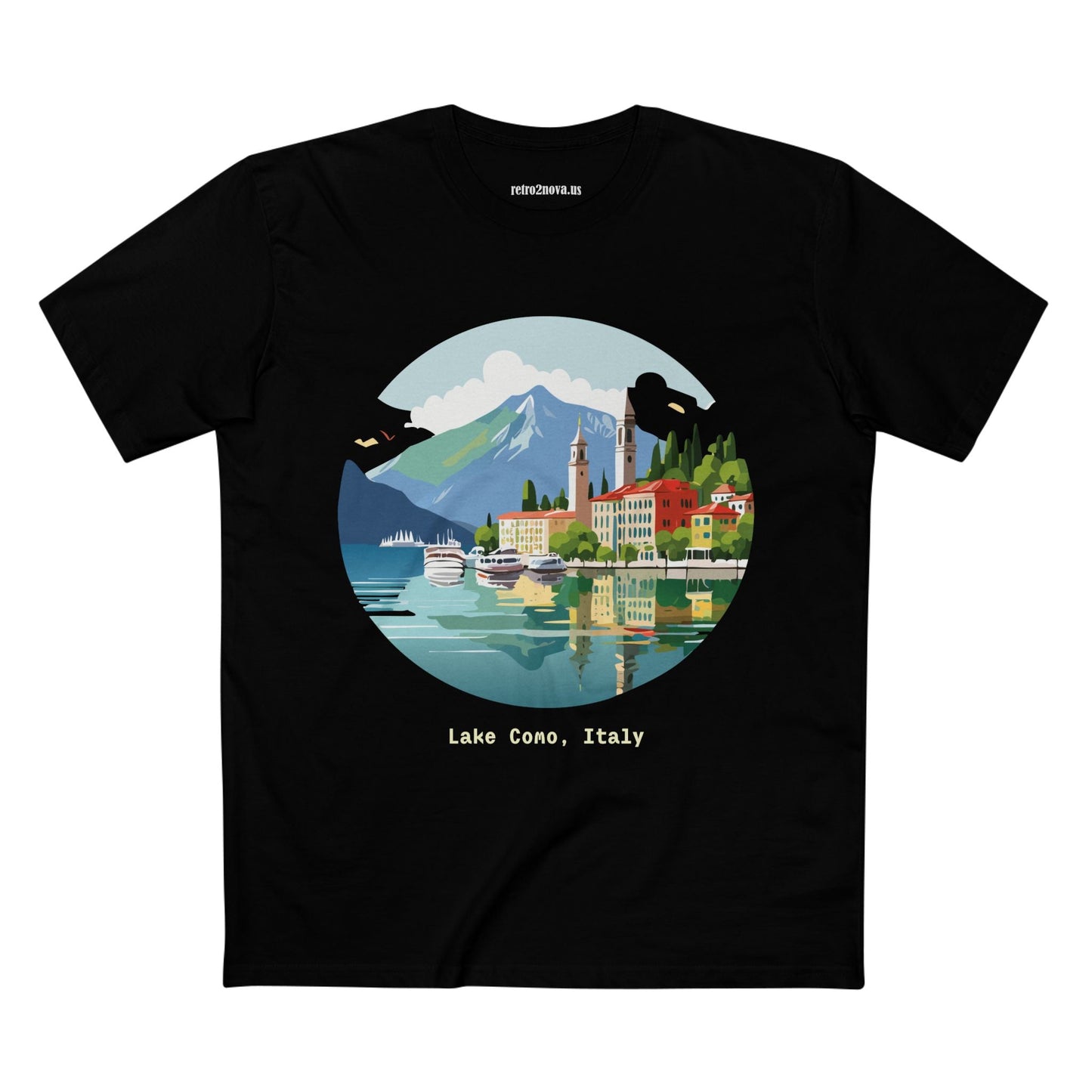 Italy Travel Shirt Unisex Tourist Tee With Original Retro2Nova Art Design Premium Cotton Comfort