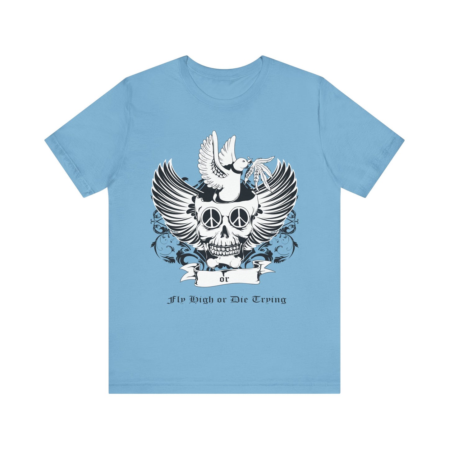 Bird Skull Graphic Design Tee, Skull Shirt, Vintage Tees, Art Design T-Shirt, Vintage Graphic Tee, Art Shirts with Skulls