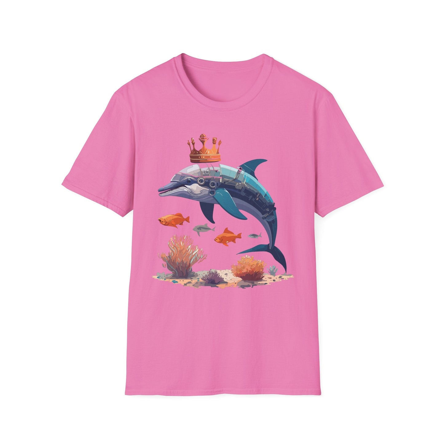 Dolphin Shirt Unisex Softstyle Short Sleeve Tee Gildan 64000 100 Percent Ring Spun Cotton