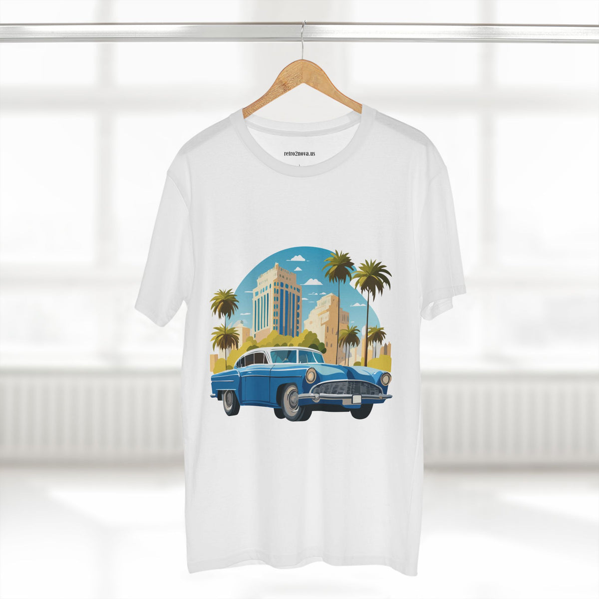 Retro Car Vintage Graphic Tee Staple Unisex 100 Cotton Tee Shirt - RC-23