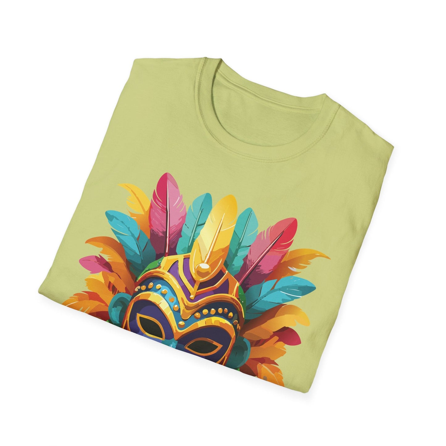 Mask Tee Shirt Unisex Masquerade Design Gildan Softstyle 64000 100 Percent Ring Spun Cotton Tee