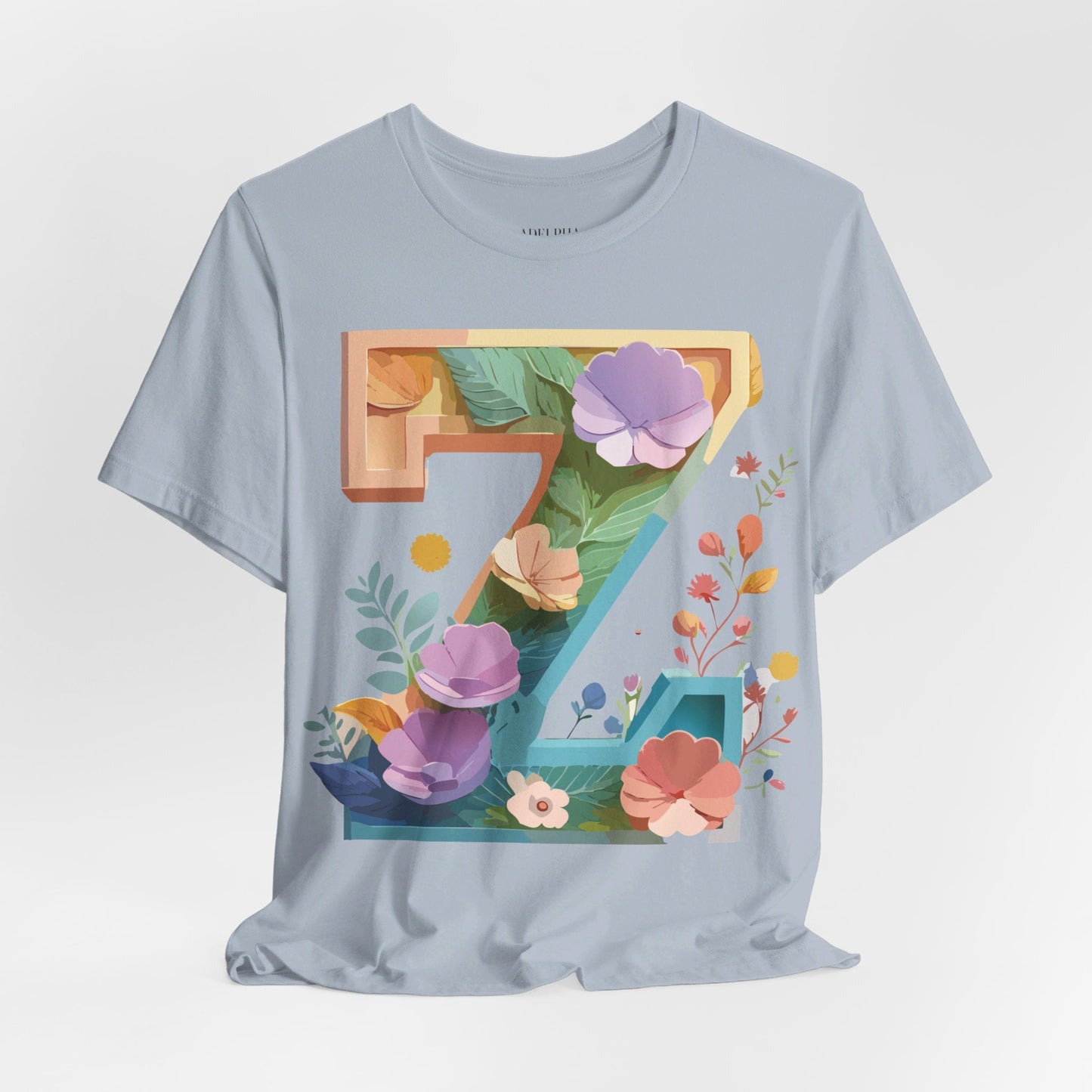 Unisex Letter Z Graphic Tee Premium by Adelpha Vintage Inspired Art Short Sleeve Shirt