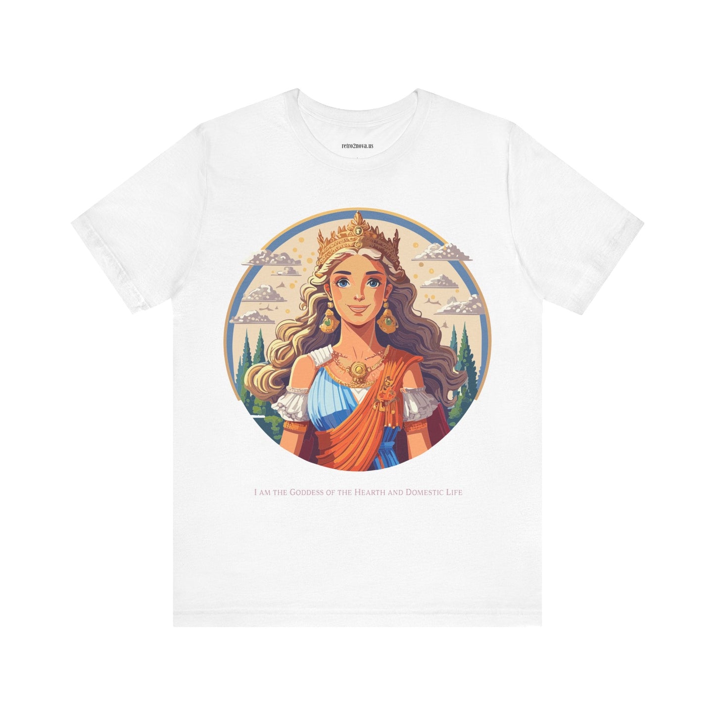 Goddess Shirt Graphic Cotton T Shirt Unisex Short Sleeve Original Art By Retro2Nova