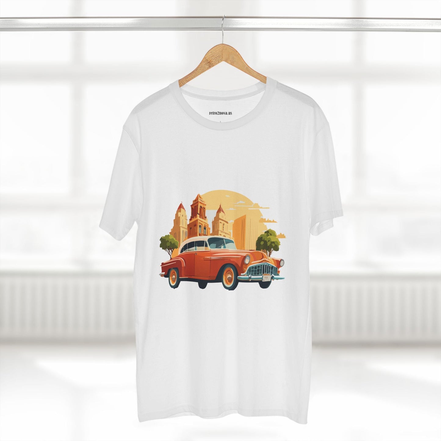 Retro Car Shirts Vintage Car Shirts RC21 Unisex Premium Cotton Tee With Original Art