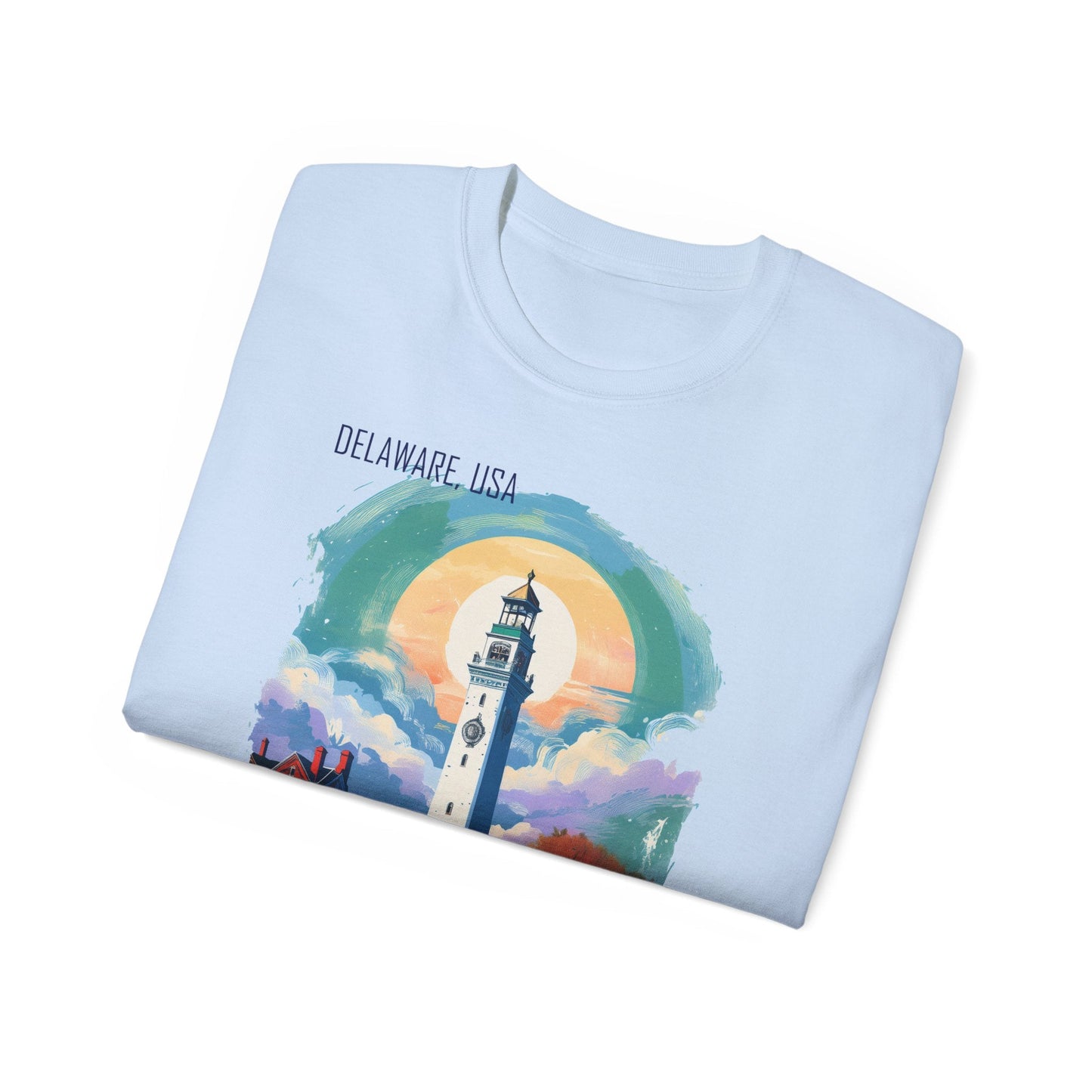 Delaware Graphic Unisex Cotton T‑Shirt 1