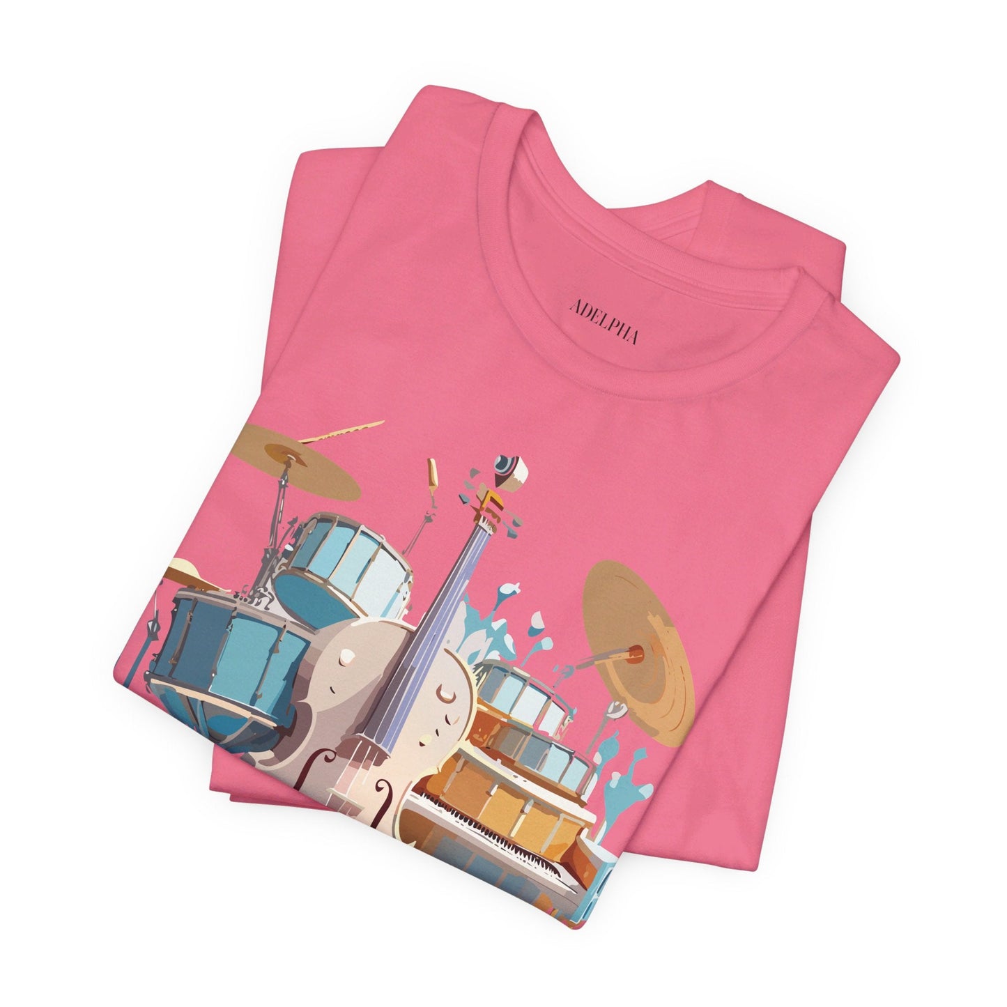 Adelpha Music Graphic T Shirt Unisex Jersey Short Sleeve Vintage Inspired Artwork Tee