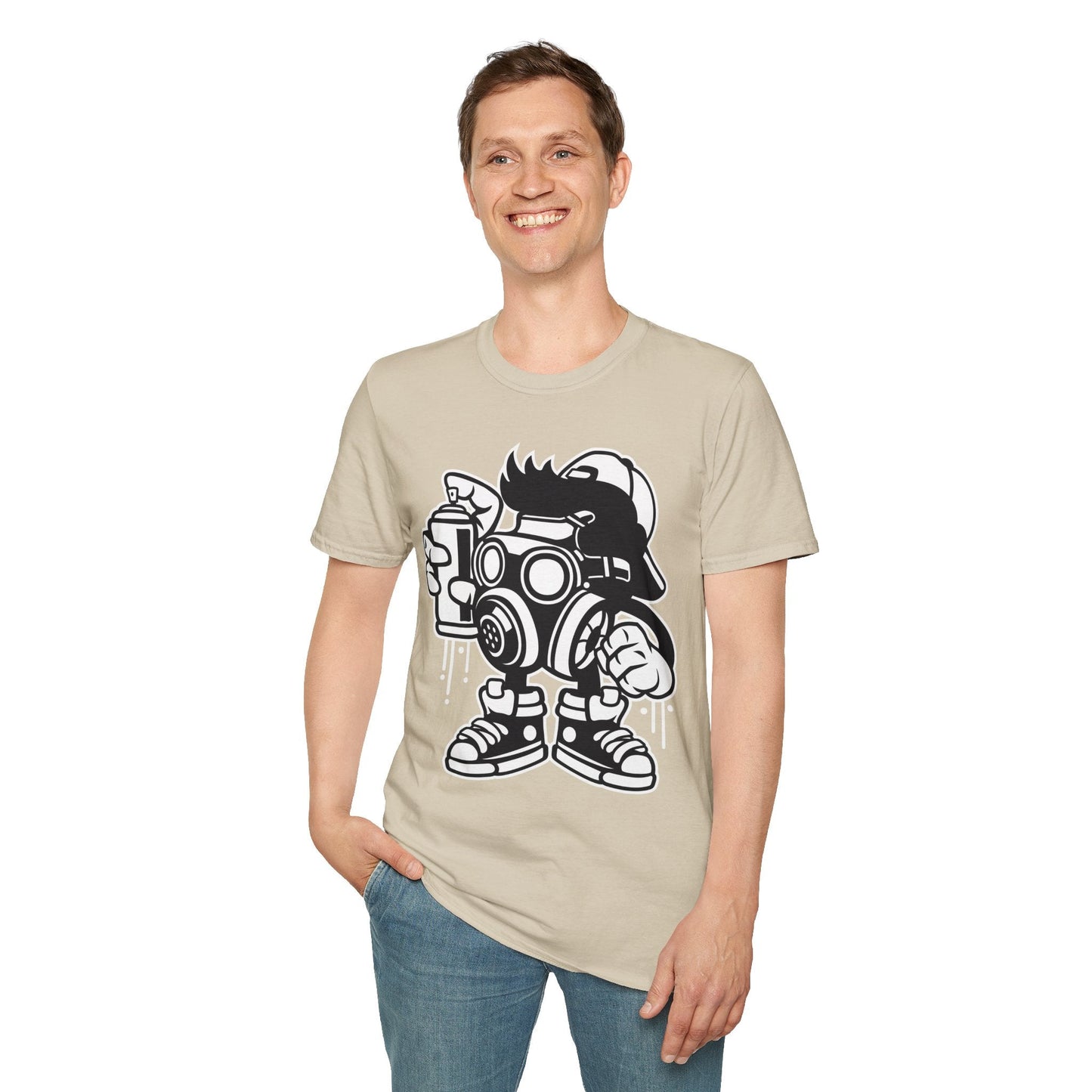 Cartoon T Shirt Unisex Animation Tee Funny Art Design Gildan Softstyle 64000 Ring Spun Cotton