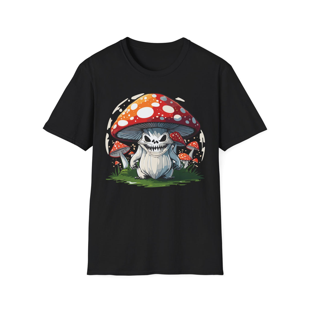Funny Mashroom Cartoon  Graphic Tee Gildan Unisex 100 Cotton Tee Shirt c14