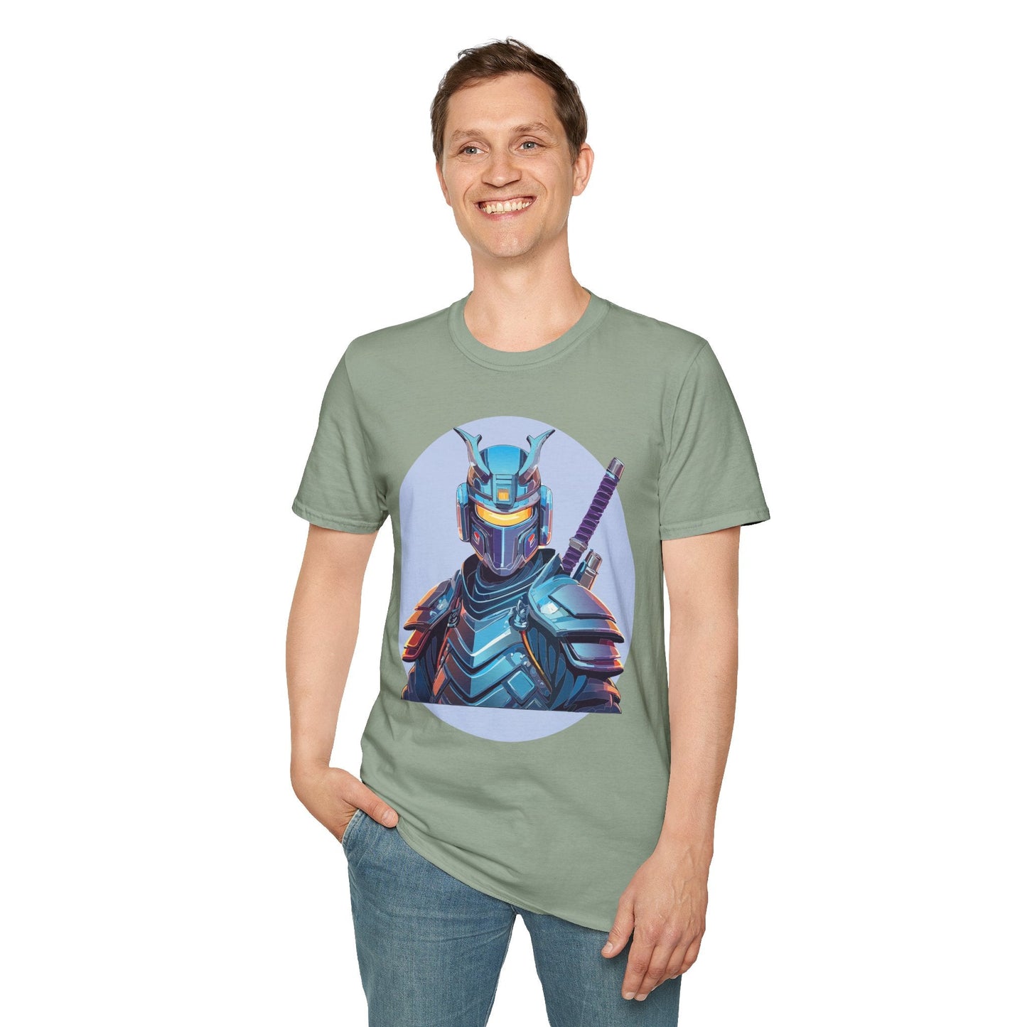 Samurai Shirt Unisex Softstyle Tee 64000 Gildan 100 Percent Ring Spun Cotton Comfort Fit