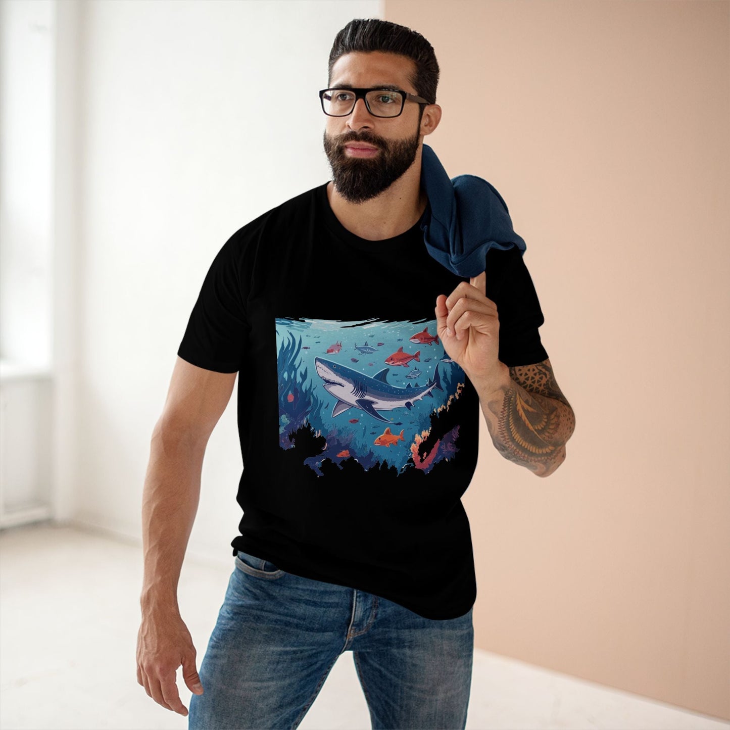 Ocean Shirt Ocean Pacific OP6 Unisex Premium Cotton Tee With Original Art By Retro2Nova