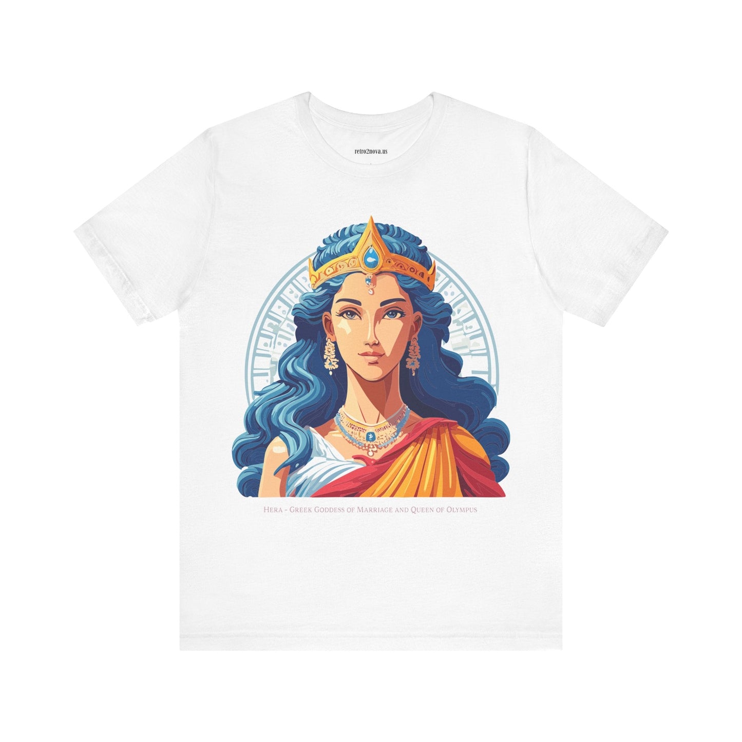 Hera Goddess Shirt Unisex Graphic Cotton Tee With Original Retro2Nova Artwork Soft Vintage Inspired