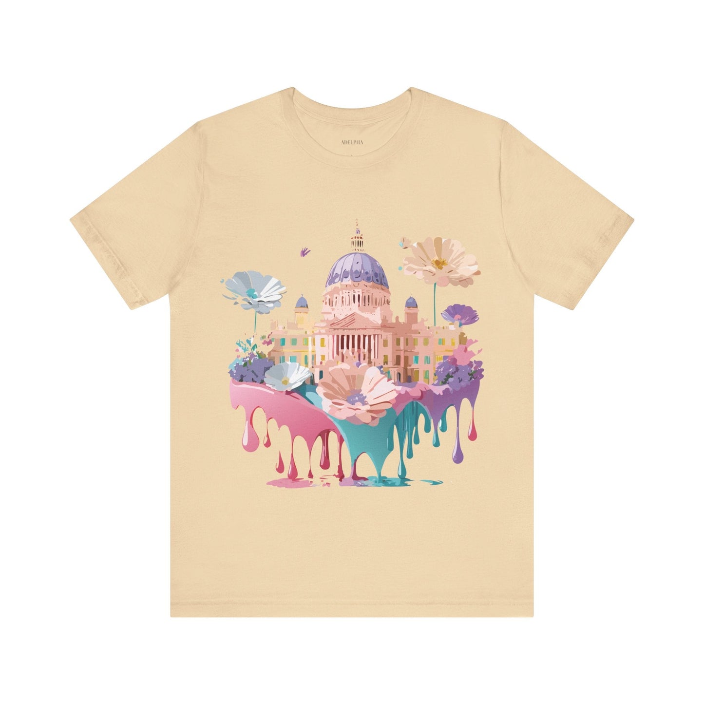 Madrid Tourist Shirt Unisex Graphic Tee With Vintage Adelpha Art Design Short Sleeve