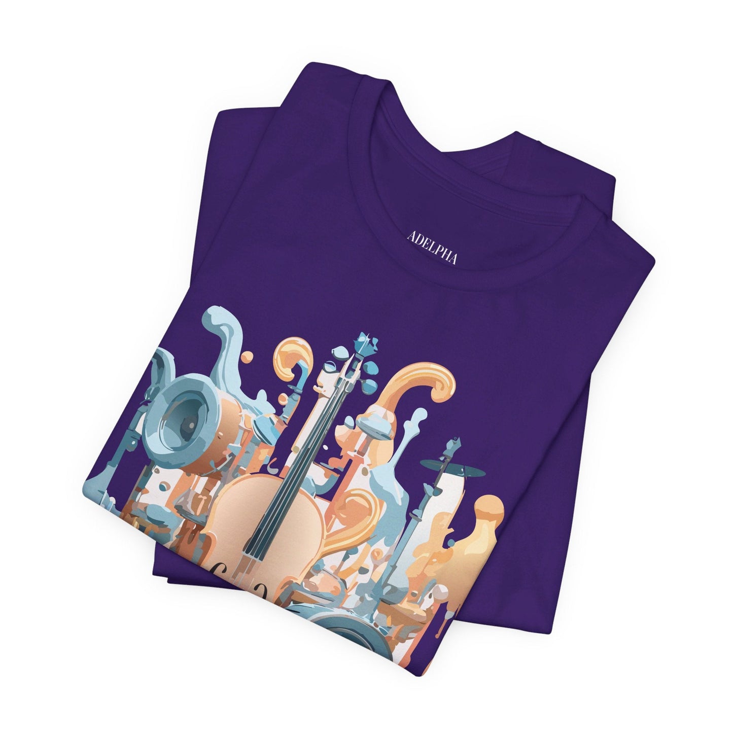 Adelpha Music Graphic T Shirt Unisex Jersey Short Sleeve Vintage Inspired Art Tee