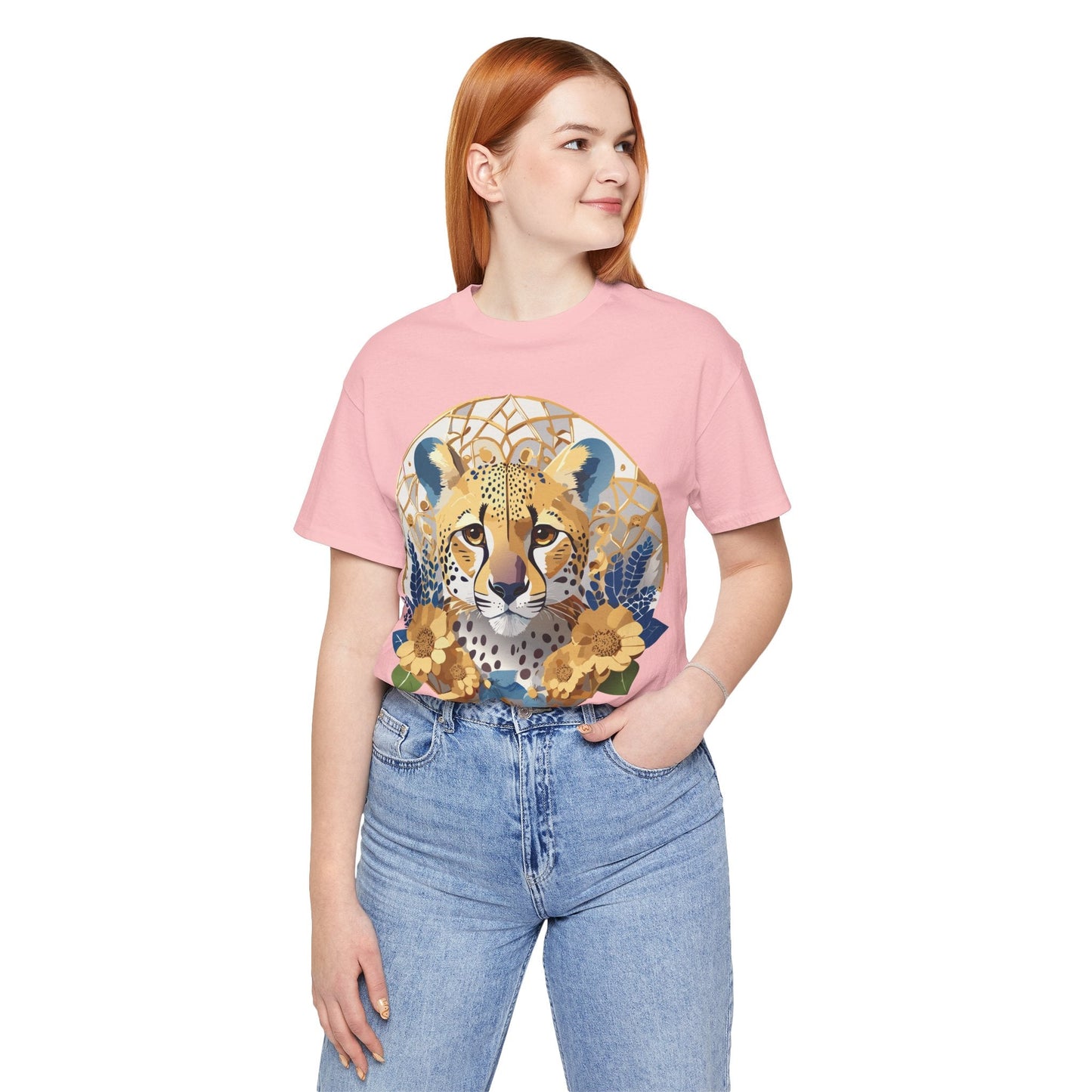 Medallion Graphic Unisex 100 Cotton Vintage Animal Medal Artwork Tee 53