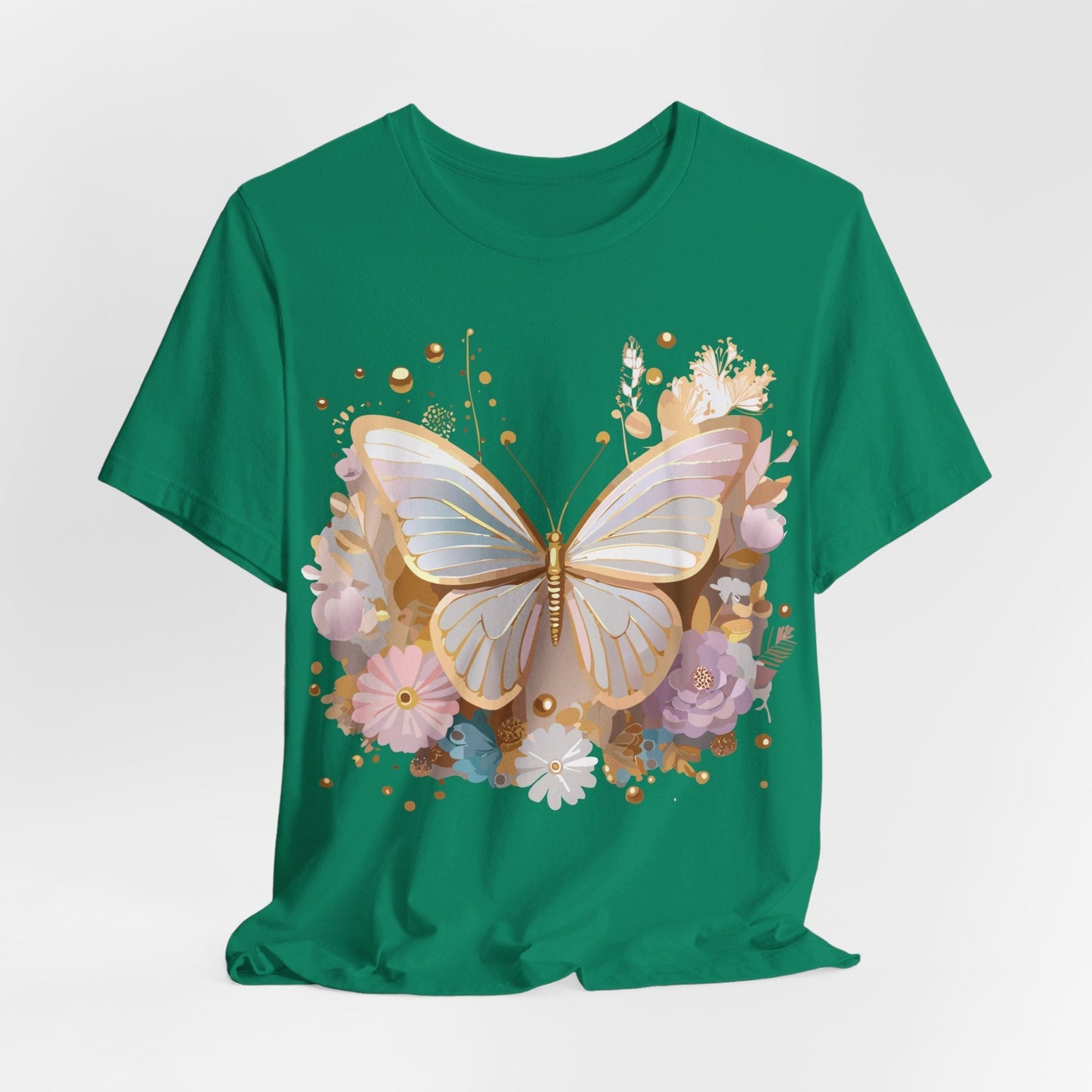 Unisex Graphic Tee With Adelpha Artwork Vintage Butterfly Inspired Art Design Tee