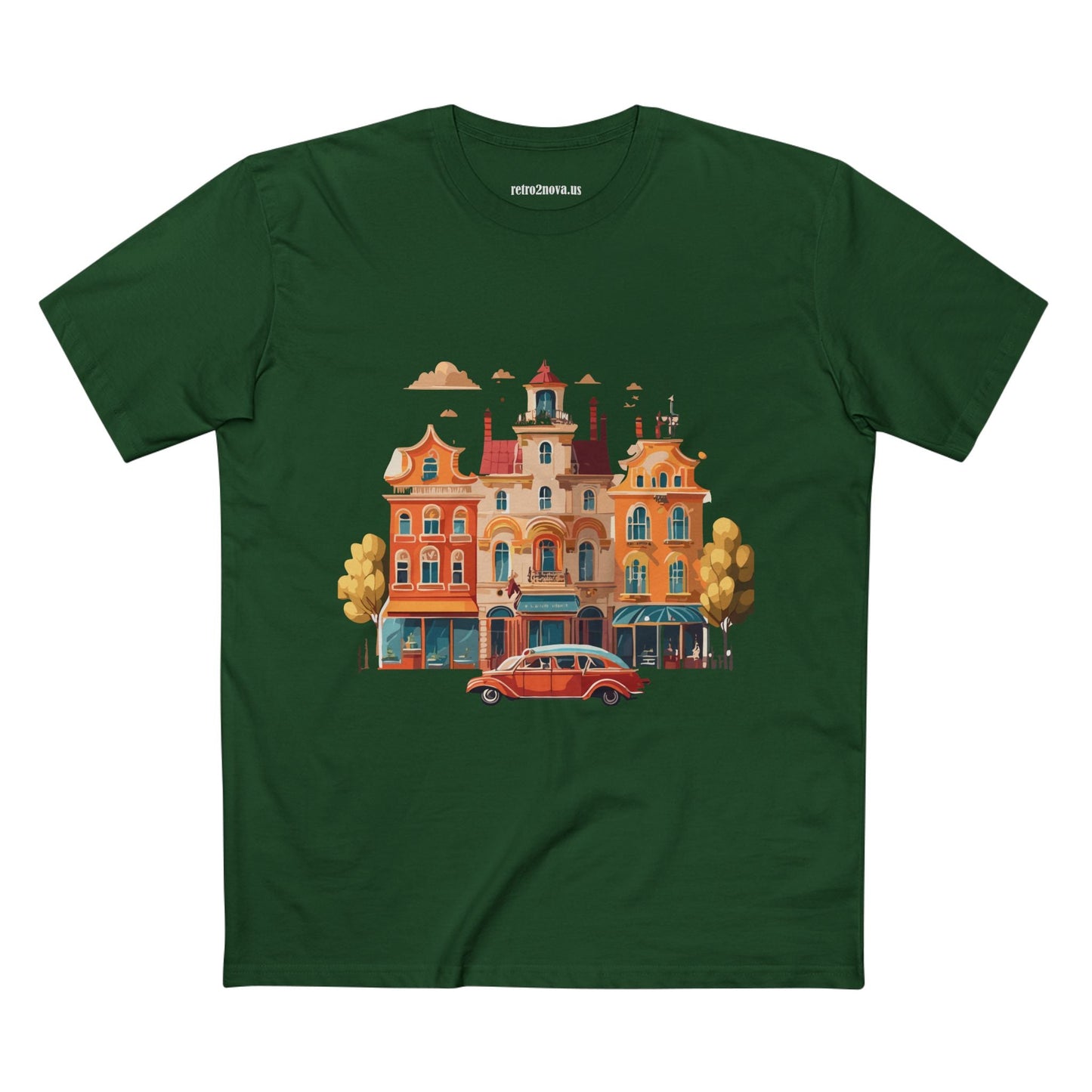 Retro Car Shirts Vintage Car Shirts RC22 Unisex Premium Cotton Tee With Original Art Design