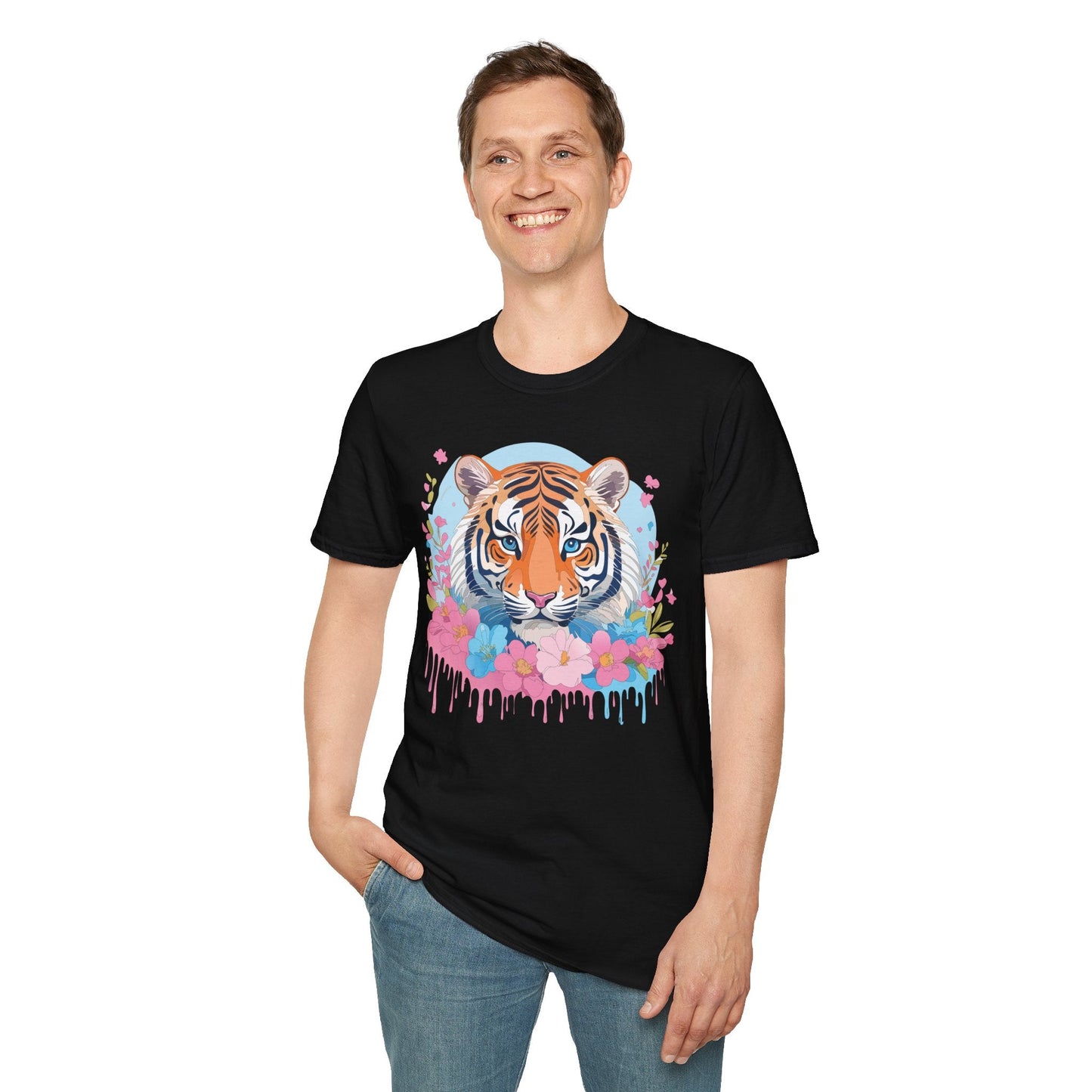 Tiger Shirt Unisex Softstyle T Shirt Gildan 64000 Animal Tee