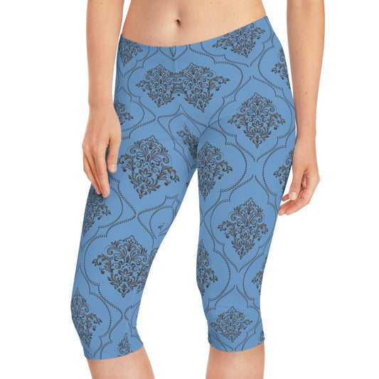 Capri-Leggings mit traditionellem Print