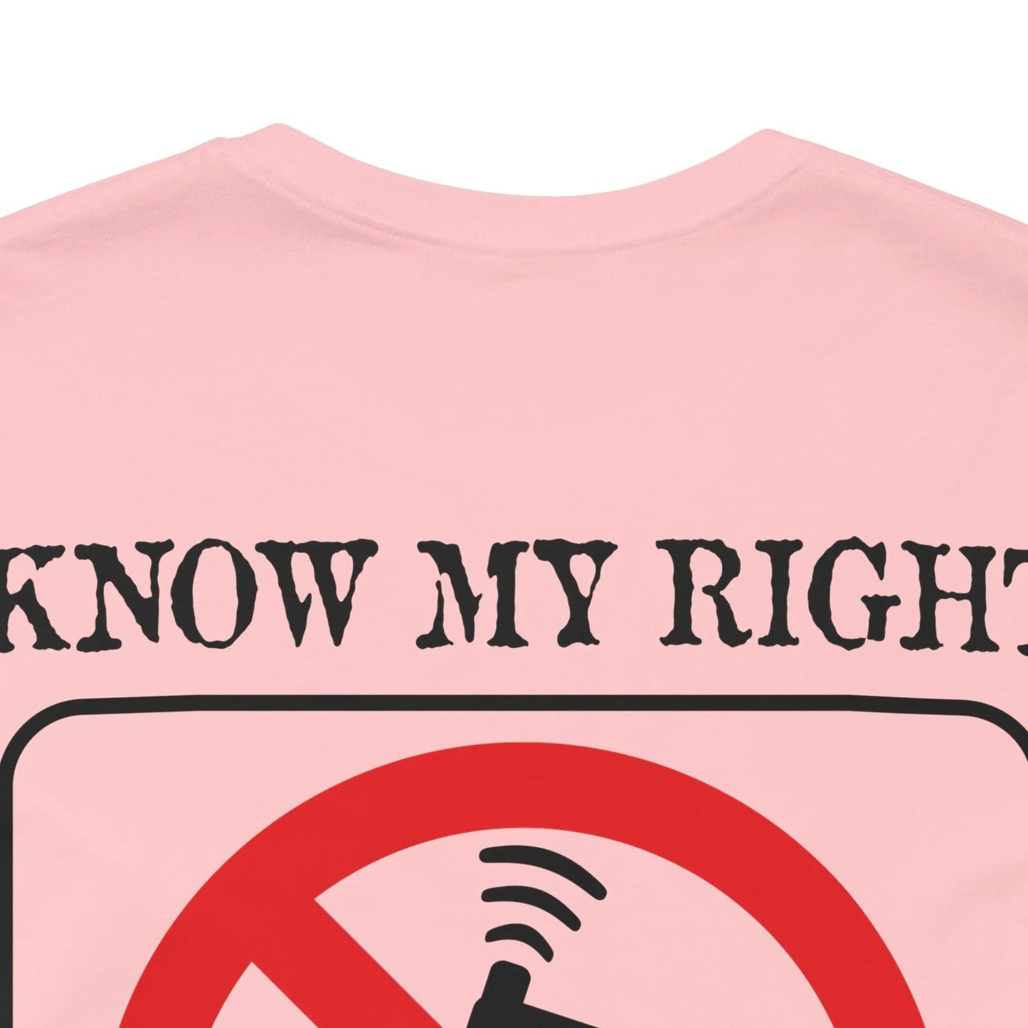 Red Stamp Tee Shirt Made In USA With 100 Percent Cotton Eco Inks From Bad Galaxy Official