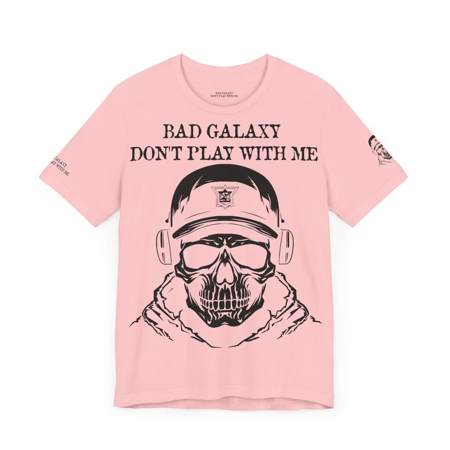 Bad Galaxy Skull T Shirt Made To Order 100 Percent Cotton USA Printed Tee With Eco Friendly Inks