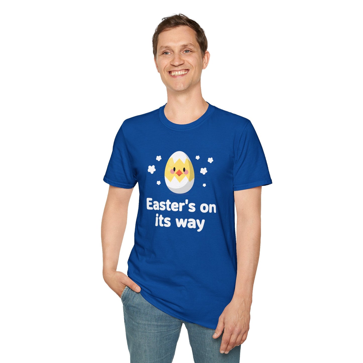 Easter Day T Shirt with Easter Design and Signature Print Unisex Gildan Softstyle Tee One Hundred Percent Cotton