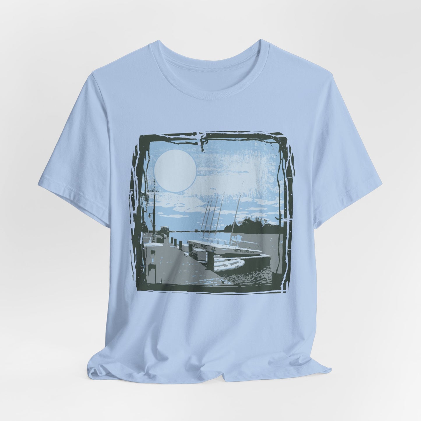 Yacht Club Retro Poster Graphic Design Tee, Yacht Club Shirt, Vintage Tees, Art Design T-Shirt, Graphic Tee, Retro Art Shirts