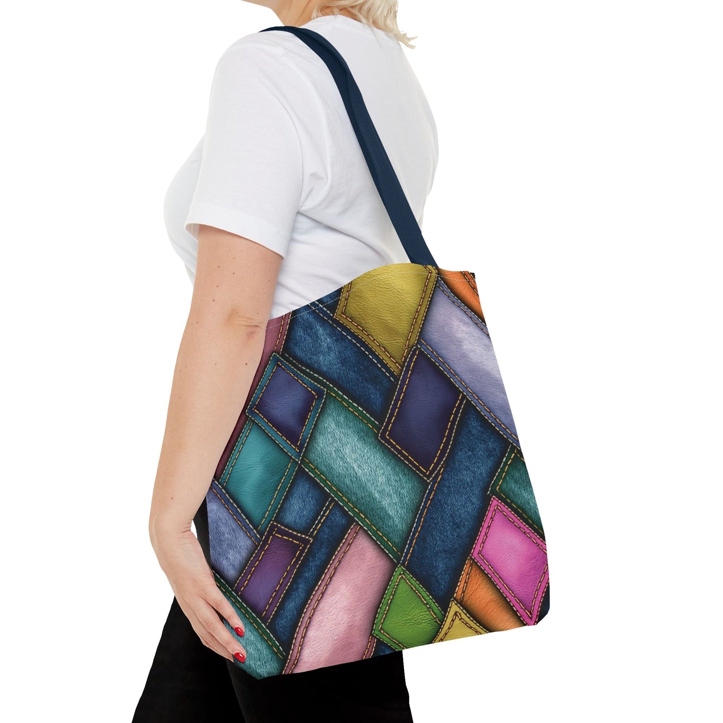 Denim Canvas Bag, Tote Bag Denim Printify