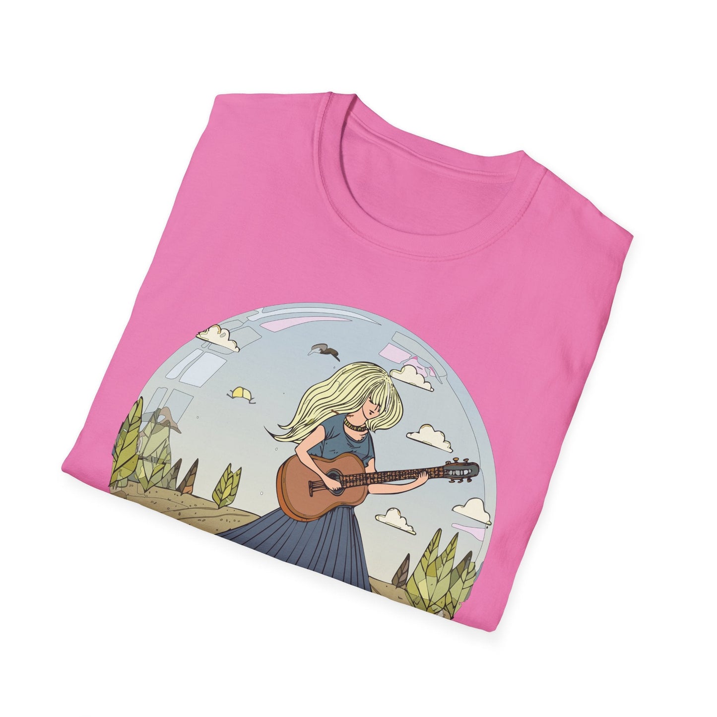 Womens Graphic T Shirt Art Design Tee Softstyle Cotton Ring-Spun Unisex Short Sleeve