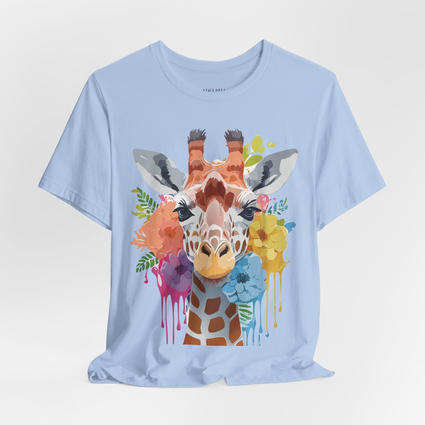 Giraffe Graphic Tee Unisex Jersey Short Sleeve Adelpha Vintage Inspired Artwork Design