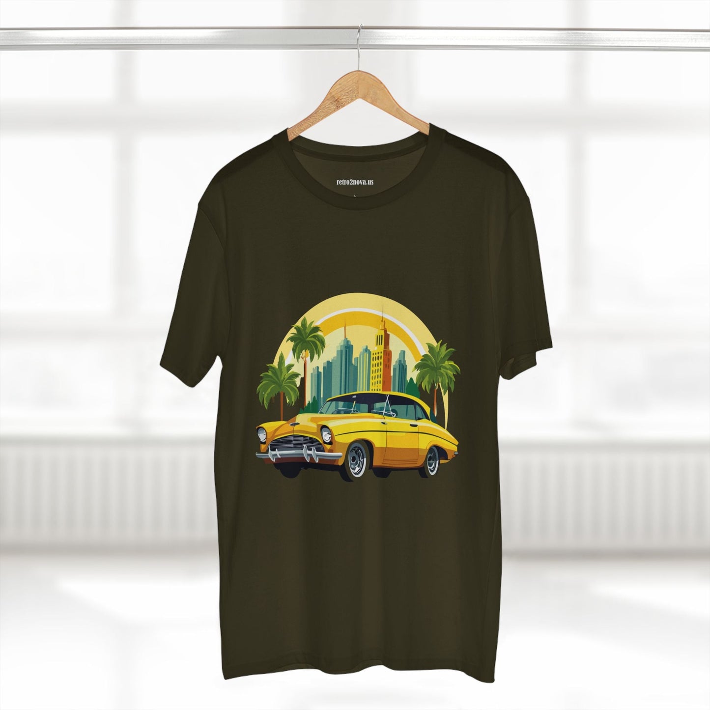 Retro Car Shirt Vintage Car Shirt Unisex Premium Cotton Tee With Original Art Design RC 24