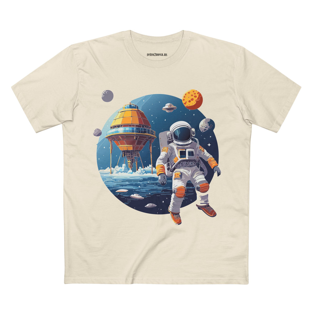 Cosmos Astronaut Graphic Tee Staple Unisex 100 Cotton Tee Shirt - CS-38